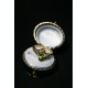 Vintage English gold ring Peridot, diamonds